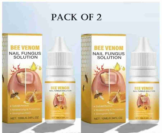 BeeVenom Nail Fungus Solution 10ml Each (Pack of 2)